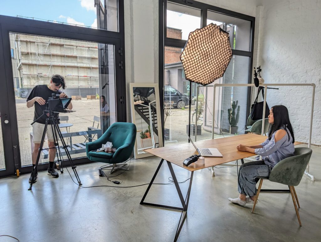 Orabi on set